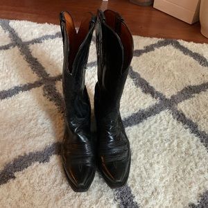 Lucchese boots. Black size 8.
